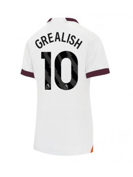 Billige Manchester City Jack Grealish #10 Bortedrakt Dame 2023-24 Kortermet